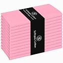 Pink Dinner Napkins 100% Cotton 17 Inch x 17 Inch, Soft, Decorative, Washable Cloth Napkin Set of 12 for Dining, Buffet Parties, Weddings, Spring Holidays, Easter - Pastel Pink