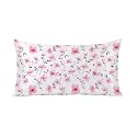 Pink Floral Satin Pillowcases with Zipper Cal King Size Cooling Country Flowers Silk Pillow Cases for Hair and Skin Smooth Soft Spring Summer Modern Throw Pillow Covers for Women Men 20x40 Inch