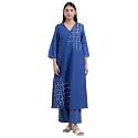 Pink Fort Casual Cotton Geometric Print Kurta