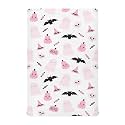 Pink Ghosts &amp; Pumpkin Breathable Mini Crib Mattress Sheets, Toddler Baby Sheets 39 * 27 * 5In