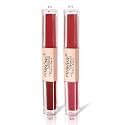 PINK LINE 2 In 1 Dual Head Intense Matte Velvet Lip Gloss/Non-cracking Long-Lasting Waterproof Liquid Lipstick/Lip Gloss Set (Pack of 2)