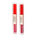 PINK LINE 2 In 1 Dual Head Intense Matte Velvet Lip Gloss/Non-cracking Long-Lasting Waterproof Liquid Lipstick/Lip Gloss Set (Pack of 2)