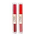 PINK LINE 2 In 1 Dual Head Intense Matte Velvet Lip Gloss/Non-cracking Long-Lasting Waterproof Liquid Lipstick/Lip Gloss Set (Pack of 2)