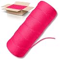 Pink Mason Line String Line - 144 Roll Pack - #18 Braided Nylon String - 250 Ft Length Per Roll - Nylon Twine for Gardening Or Masonry Tools - Perfect Construction String for A String Level