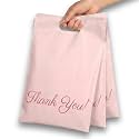 Donyson Pink Poly Mailers with Handle, 12x15, 50 Pack, Thank You Bags