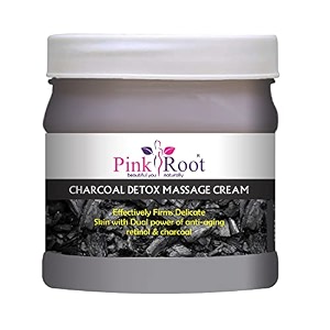 pink root charcoal detox massage cream effectively firms delicate skin with dual power of anti-aging retional amp charcoal 500gm
