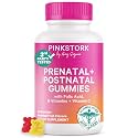 Pink Stork Fertility + Prenatal + Postnatal Gummy Vitamins, 60 Count