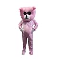 Pink Teddy Bear Full Costume Mascot For Prank Or Birthday Elders Halloween Costume, Prank Costume, Mask With Gloves - Metal