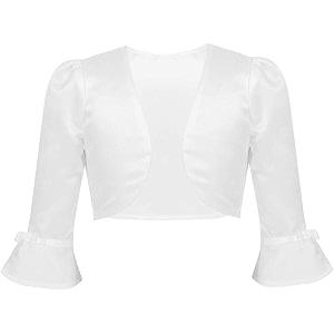 PINK WINGS Girls Satin Shrug