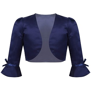 PINK WINGS Girls Satin Shrug
