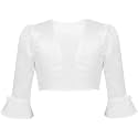 PINK WINGS Girls Satin Shrug