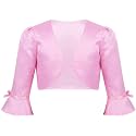 PINK WINGS Girls Satin Shrug