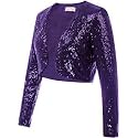 PINK WINGS Girls Sequined Shrugs