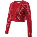 PINK WINGS Girls Sequined Shrugs