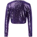 PINK WINGS Girls Sequined Shrugs