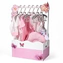Pink Wooden Baby Shower Crate Closet, Baby Storage Crate with Handle