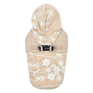 pinkaholic new york celandine winter shirt warm cozy fashionable for small dogs beige medium