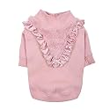 Pinkaholic New York Elliana Winter Shirt Warm Cozy Fashionable for Small Dogs, Pink, Medium