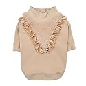 Pinkaholic New York Elliana Winter Shirt Warm Cozy Fashionable for Small Dogs, Beige, Small
