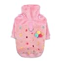 Pinkaholic New York Maycie Winter Shirt Warm Cozy Fashionable for Small Dogs, Pink, Medium
