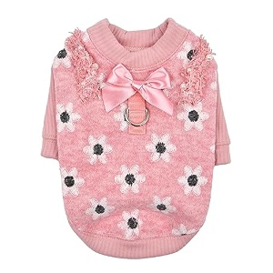 pinkaholic new york nanala winter shirt warm cozy fashionable for small dogs pink small