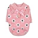 Pinkaholic New York Nanala Winter Shirt Warm Cozy Fashionable for Small Dogs, Pink, Small