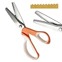 Pinking Shears for Fabric, 9.1" Stainless Steel Zig Zag Serrated Scissors