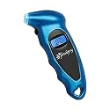 PINKJOY Digital Tire Pressure Gauge 150 PSI, 4 Settings, Tire Gauge for Car, Truck, Motorcycle, Bicycle with Backlit LCD and Non-Slip Grip (Blue)