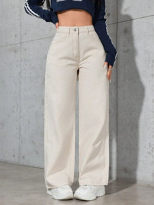 PINKLIT LIFESTYLE Regular Women Beige Jeans