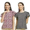 Pinkmint Combo Top39s for Women Stylish Ruffle