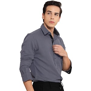 Pinkmint Cotton Mens Shirt l Soild Casual