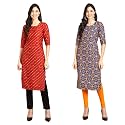 Pinkmint Designer Woman39s Crepe Multicolored Straight Kurta