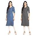 Pinkmint Designer Woman39s Crepe Multicolored Straight Kurta