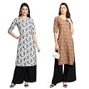 Pinkmint Designer Woman39s Crepe Multicolored Straight Kurta