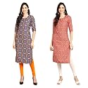 Pinkmint Designer Woman39s Crepe Multicolored Straight Kurta