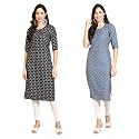Pinkmint Designer Woman39s Crepe Multicolored Straight Kurta