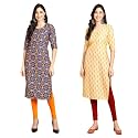 Pinkmint Designer Woman39s Crepe Multicolored Straight Kurta