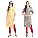 Pinkmint Designer Woman39s Crepe Multicolored Straight Kurta
