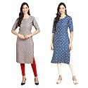 Pinkmint Designer Woman39s Crepe Multicolored Straight Kurta