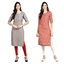 Pinkmint Designer Woman39s Crepe Multicolored Straight Kurta