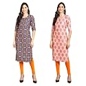 Pinkmint Designer Woman39s Crepe Multicolored Straight Kurta