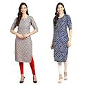 Pinkmint Designer Woman39s Crepe Multicolored Straight Kurta