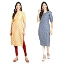 Pinkmint Designer Woman39s Crepe Multicolored Straight Kurta