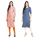 Pinkmint Designer Woman39s Crepe Multicolored Straight Kurta