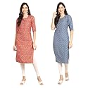 Pinkmint Designer Woman39s Crepe Multicolored Straight Kurta