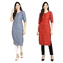 Pinkmint Designer Woman39s Crepe Multicolored Straight Kurta