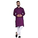 Pinkmint Kurta for Men Cotton Mandarin Collar