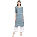 Pinkmint Women39s Crepe Floral Straight Kurta