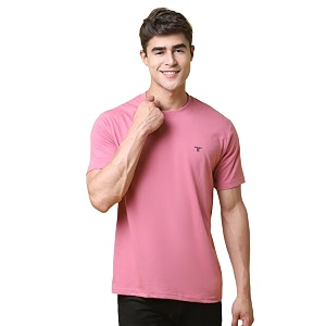 Pinkmint Mens Cotton Blend T-Shirt ll Soild