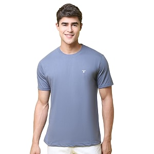 Pinkmint Mens Cotton Blend T-Shirt ll Soild